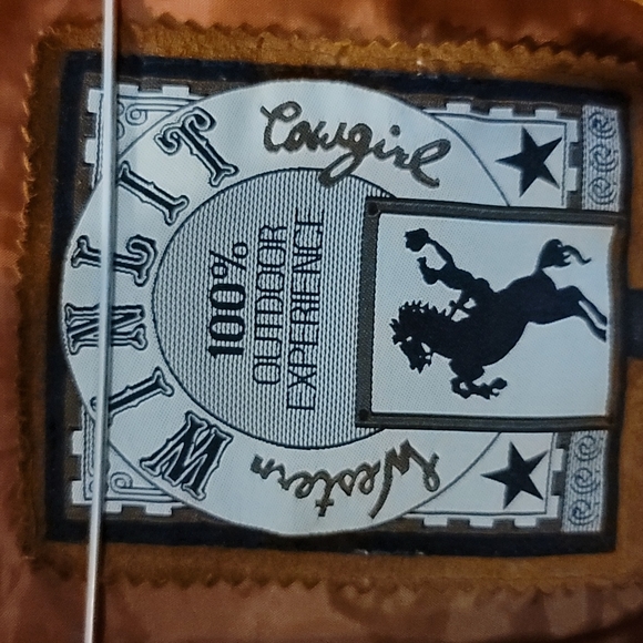 Vintage woman's Western  genuine brown suede size M jacket - Picture 2 of 11